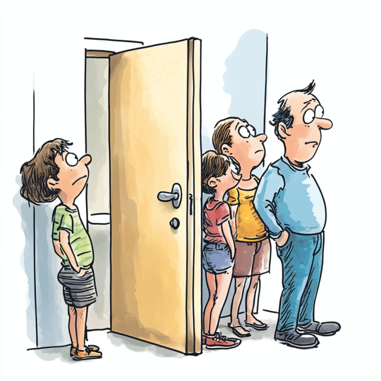 Battle of the Bathroom: A Morning Showdown!